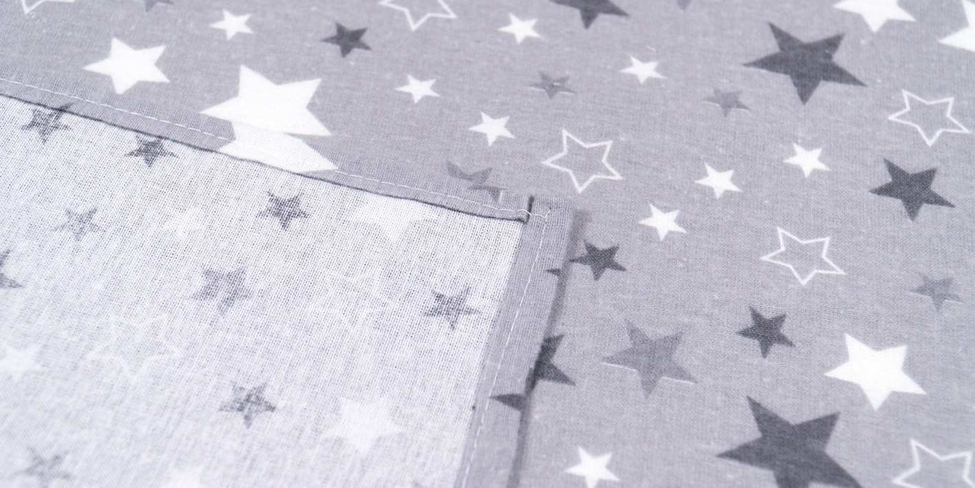 Pielucha flanelowa gwiazdki szare